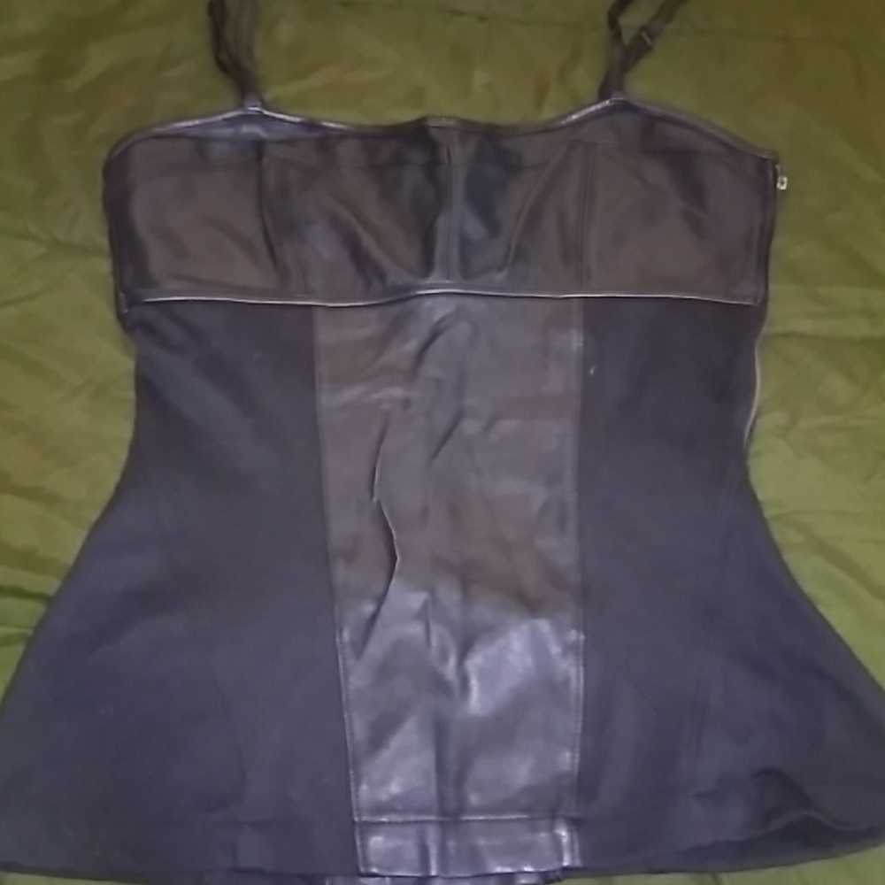 Leather top